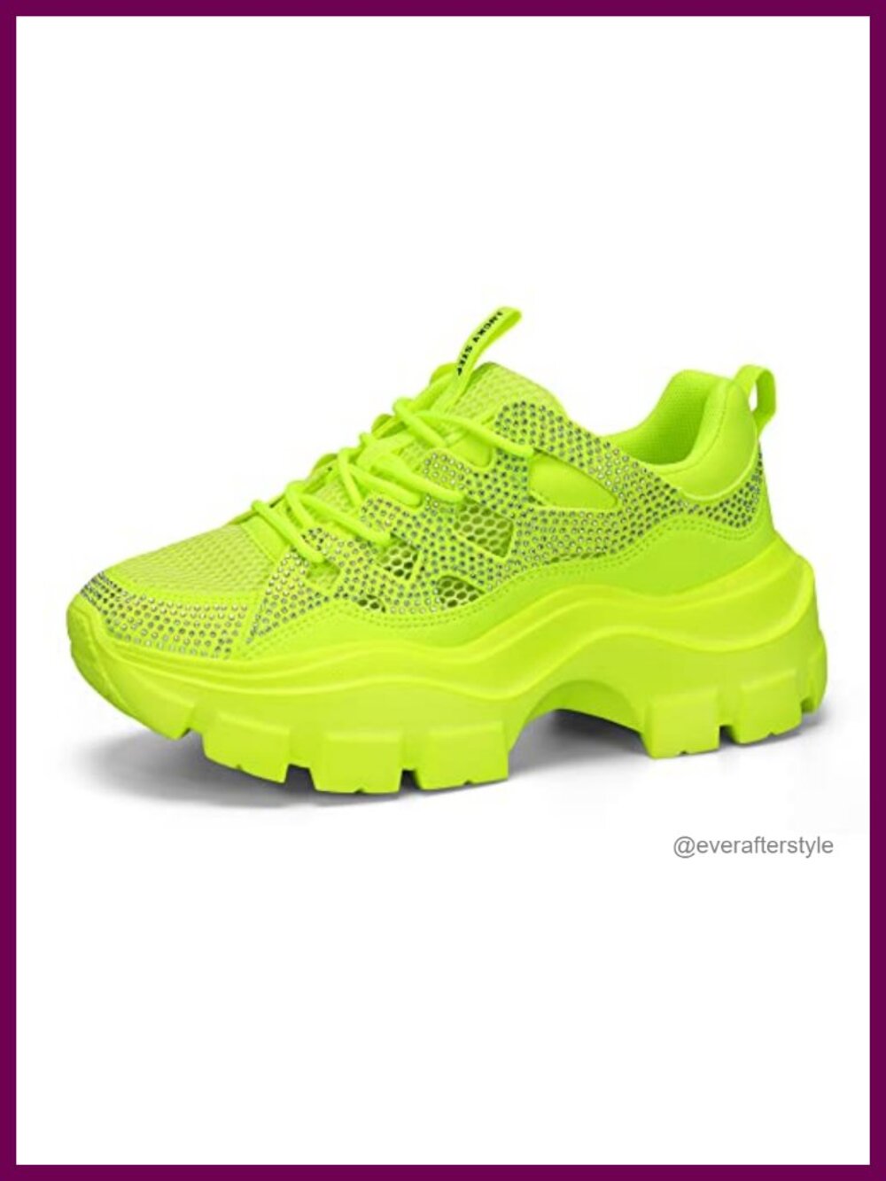 Chunky Platform Dad Colorblock Casual Lace-Up Walking Sneakers